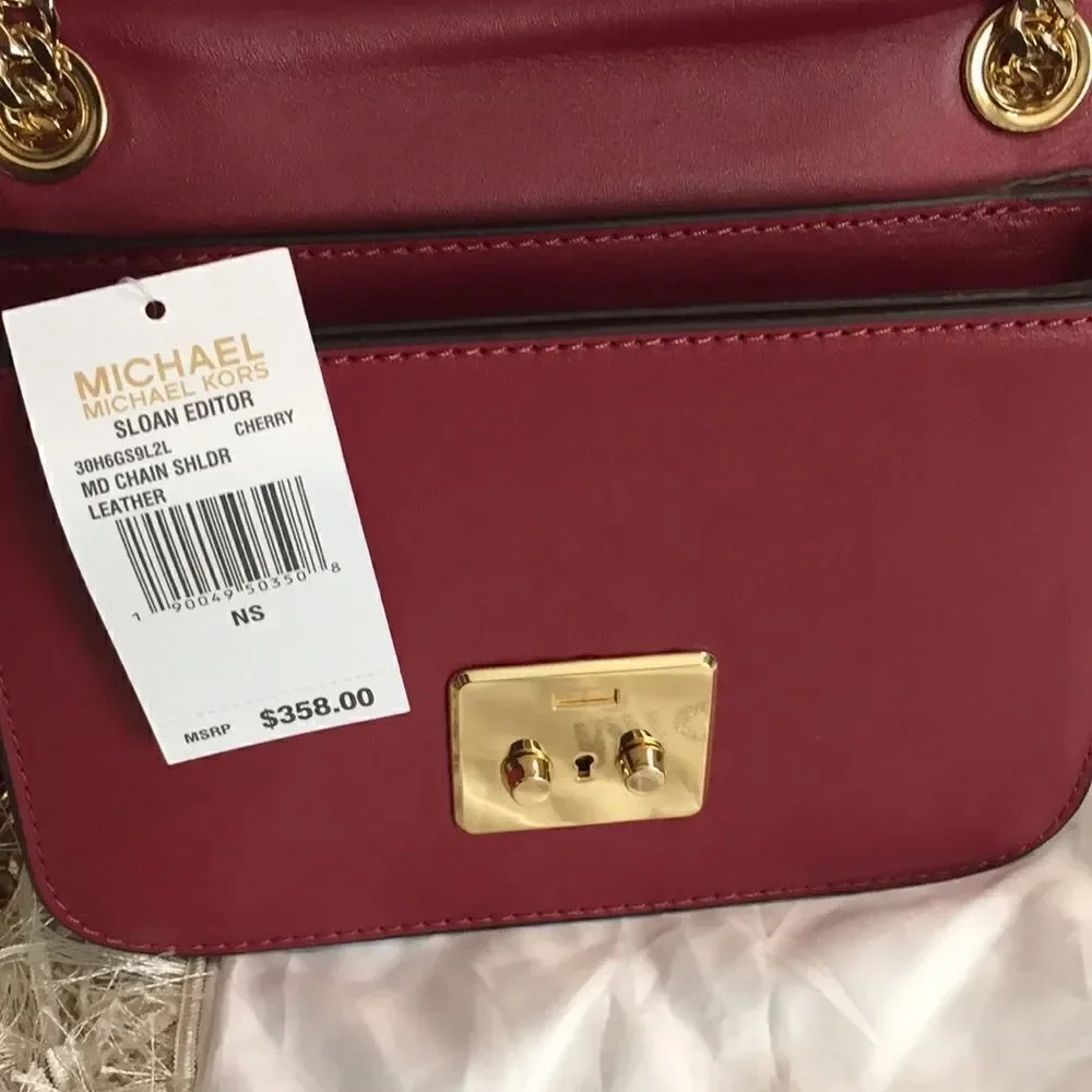 Michael Kors Sloan Editor Chain Shoulder Bag NWT
